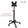 TOMYEUS Monitor Arm Monitor Stand Mobile Cart for 14"-32" LED LCD Screen, Height Adjustable Monitor Stand, Floor-Standing Single Monitor Stand, Hold Up to 44.0lbs Adjustable Monitor Stands view 3