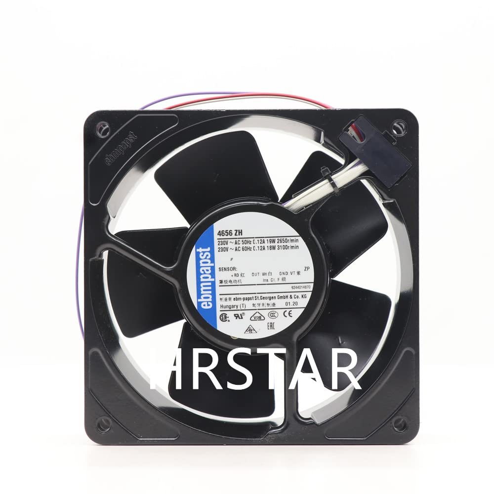 HRSTAR 4656N All Metal Low Noise 119x119x38mm 160m3/h 230VAC Axial Fan