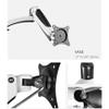 Monitor Arm Ceiling Mount Monitor Bracket, Multifunctional Air Pressure Monitor Hanger, Full Motion Monitor Stand Arm for 15-27" Screens, Holds up to 17.6lbs Adjustable Monitor Stands view 3