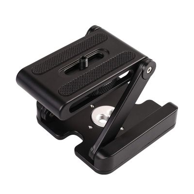 Andoer Aluminium Z Flex Tilt Tripod Head 2 kg Payload with Universal 1/4 3/8 Screw Bubble Level for Mounting DSLR Camera