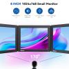 Eyoyo 8 Inch Small Monitor, 1024x768 4:3 IPS Mini Security Camera Monitor Screen Support HDMI VGA AV BNC Input with Remote Control, Video Monitors for Retro Computer PC NVR CCTV Raspbery Pi view 2