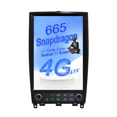 ZWNAV Qualcomm Android 11 Car Radio Upgrade for Infiniti QX50 EX25 EX30 EX35 EX37 Stereo Replacement Tesla Style Touch Screen Unit Audio Multimedia Player GPS Navigation