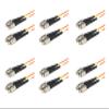 SpeedyFiberTX - 6-Pack 3.5 Meter Multimode OM1 Duplex FC to FC Fiber Patch Cable, Corning OM1 62.5/125 Optical Fiber, Orange Riser OFNR Cable Jacket view 1