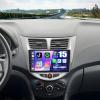 2+64G for Hyundai Accent Verna Solaris 2010-2016 Android Car Radio Wireless CarPlay Android Auto Stereo 9'' Touchscreen GPS Navi HiFi WiF FM/RDS Bluetooth SWC+AHD Backup Camera view 1