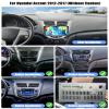 2+64G for Hyundai Accent Verna Solaris 2010-2016 Android Car Radio Wireless CarPlay Android Auto Stereo 9'' Touchscreen GPS Navi HiFi WiF FM/RDS Bluetooth SWC+AHD Backup Camera view 2