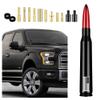 American Flag Car Bullet Antenna,Truck Exterior Decoration Accessories[New Upgrade Flag Design] Car Antenna Replacement for Car SUV Truck Most Auto Cars Antenna Accessories (Red) view 1