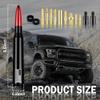 American Flag Car Bullet Antenna,Truck Exterior Decoration Accessories[New Upgrade Flag Design] Car Antenna Replacement for Car SUV Truck Most Auto Cars Antenna Accessories (Red) view 2