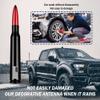 American Flag Car Bullet Antenna,Truck Exterior Decoration Accessories[New Upgrade Flag Design] Car Antenna Replacement for Car SUV Truck Most Auto Cars Antenna Accessories (Red) view 3