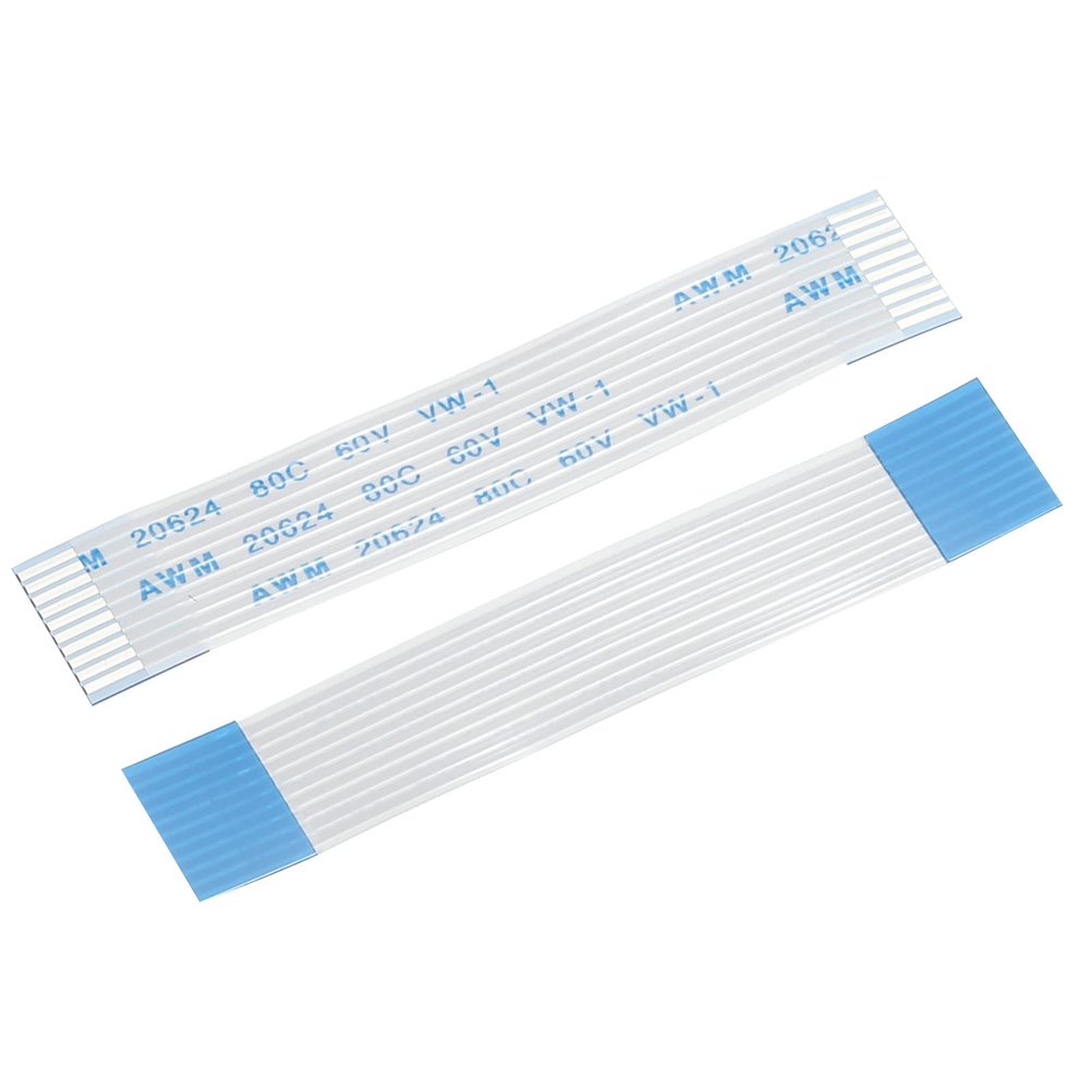 MECCANIXITY Flexible Flat Cable Extension Ribbon Cables 10 Pins 1.0mm Pitch 60mm for 3D Printer, DIY, Camera, Screen and DVD Player Connector A Type Pack of 20
