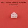 Acoeitl Silicone Ethernet Hub Port RJ-45 Anti Dust Cover Plugs Protectors Stoppers Caps Pliable Lay Flat Not Protrude Stay in Place Prevent Dust Moisture for Unused Switch Router Port 30Pcs White view 3