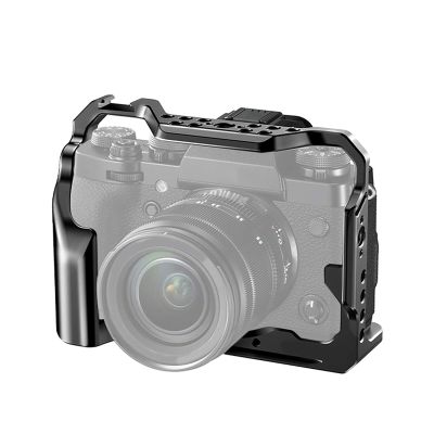 Camera Cage,for -4 Mirrorless Camera,with 1/4 Inch and 3/8 Inch Screw Hole,with Extension Cold Shoe Mount Designed,Aluminium Alloy Camera Video Cage,Vlogging Film Movie Making
