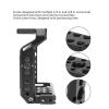 Camera Cage,for -4 Mirrorless Camera,with 1/4 Inch and 3/8 Inch Screw Hole,with Extension Cold Shoe Mount Designed,Aluminium Alloy Camera Video Cage,Vlogging Film Movie Making view 4