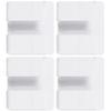 Zerodeko Wall Mounted Remote Holder Organizer 4pcs ABS Adhesive White view 1