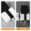 Zerodeko Wall Mounted Remote Holder Organizer 4pcs ABS Adhesive White view 3