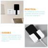 Zerodeko Wall Mounted Remote Holder Organizer 4pcs ABS Adhesive White view 4