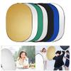 Andoer 60 * 90 cm / 24 * 35 inch 7 in 1 Photography Light Reflector (Translucent, Silver, Gold, White, Black, Green, Blue) Folding Multidisc for Outdoor Studio Photography view 2