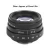 Large Aperture Lens, 35mm F1.6 C Mount, Aluminum Alloy Optical Glass, MC Multilayer, Manual Fixed Focus Portrait Camera Lens Accessory(Black) view 2