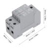 2P PV Protector DC 600V Photovoltaic Arrestor Overvoltage 20KA to 40KA view 2