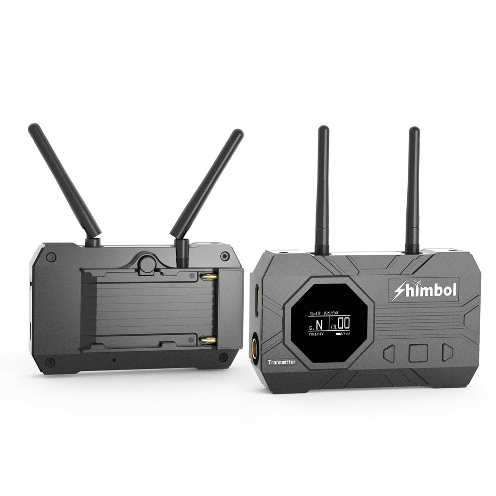 Shimbol ZO1000 Wireless Video Transmission System, USB-C UVC Capture,1080P HDMI SDI Transmitter and Receiver, 0.08s Latency, 1000ft Range, 1 TX to 2 RX monioring,for Live Streaming