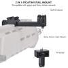 fantaseal High Precision Aluminum Alloy Cell Phone Smartphone Gun Clamp Mount Picatinny Rail Holder Airsoft Hunting FPV Video Recording Kit for iPhone YouTube Tiktok Vlogging view 2