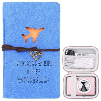 Holds 180 Photos 2x3 Photo Album Book + Canon Ivy Mini Instant Printer Hard Case