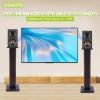 28" Bookshelf Speaker Stands Pair Surround Sound Home Theater Desktop Speaker Stands for Under 15" Desk Speakers Medium&Small Speakers Studio Monitor(Yellow Sandalwood) view 2