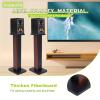 28" Bookshelf Speaker Stands Pair Surround Sound Home Theater Desktop Speaker Stands for Under 15" Desk Speakers Medium&Small Speakers Studio Monitor(Yellow Sandalwood) view 4