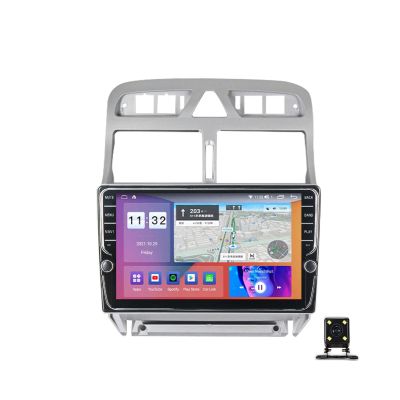 ZYLR Double Din Car Stereo Compatible with Apple Carplay and Android Auto, 9 Inch Touch Screen Car Stereo with Bluetooth 5.0 Car Audio Receivers for Peugeot 307 2004-2013,K600s 6g+128g