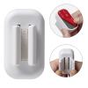 CTVR Plastic Mop Stand, Wall Mount Broom Holder Gripper, Self Adhesive No Drilling Dustpan Hanger, for Home Garden Garage and Storage (Size : 3 Pieces) view 3