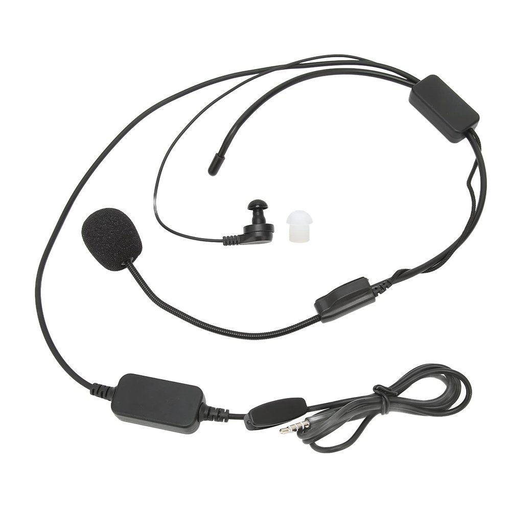 Goshyda Motorcycle Headset,Portable BT 3.5mm Headset,Noise Reduction,for V6 V4,with Microphone,for Motorcycle Helmet BT walkie talkies