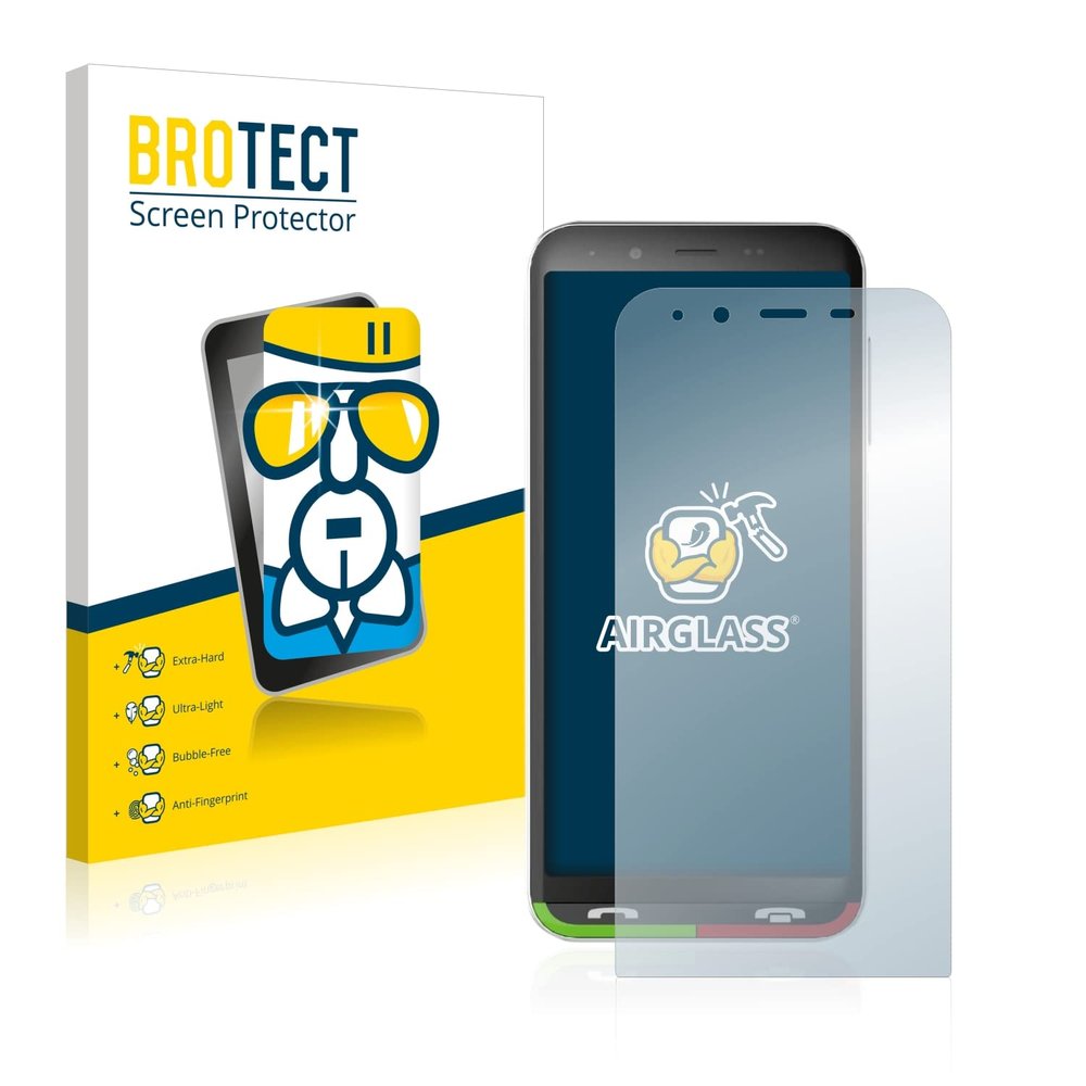 brotect Glass Screen Protector Film Compatible with Emporia SuperEasy - Glass-Foil 9H Protection [Scratch Resistant, High Clarity]
