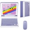 YEEHi Keyboard Case Mouse for iPad Air 11 inch M3/M2, iPad Air 5th Generation Air 4th Gen 10.9 inch Color Keyboard Case Mouse Cute Removable Keyboard Cover,Purple view 1