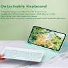 YEEHi Keyboard Case Mouse for iPad Air 11 inch M3/M2, iPad Air 5th Generation Air 4th Gen 10.9 inch Color Keyboard Case Mouse Cute Removable Keyboard Cover,Black view 3