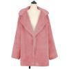 HINDOLA Women's Long Jacket Winter Faux Fur Coats Warm Fleece Lapel Open Front Coat Outwear Jackets with Pockets view 3