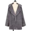HINDOLA Women's Long Jacket Winter Faux Fur Coats Warm Fleece Lapel Open Front Coat Outwear Jackets with Pockets view 3