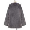 HINDOLA Women's Long Jacket Winter Faux Fur Coats Warm Fleece Lapel Open Front Coat Outwear Jackets with Pockets view 4