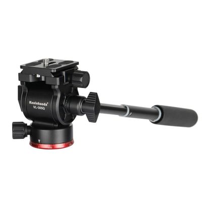 Koolehaoda Tripod Fluid Head Compact Video Head Pan Tilt Head with Arca-Type Plate for Compact Video Cameras, Mirrorless and DSLR Cameras,Load up to 8.8 lbs /4kg