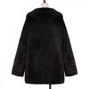 HINDOLA Women's Long Jacket Winter Faux Fur Coats Warm Fleece Lapel Open Front Coat Outwear Jackets with Pockets view 4