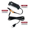 Stealth Multi Outlet Kit for Charging Electrical Accessories and Adding Power Inside Gun Safes and Home Safes with USB slots and 6 foot Power Cable view 2