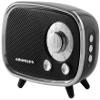 Crosley CR3039A-BK Rondo Retro Portable Rechargeable Bluetooth Speaker, Black view 1