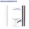VIVO Steel Magnetic 14 inch Cable Management Channel for Under Desk Leg, No Drill Cord Organizer for Home Office, White, DESK-AC01-1MW view 3