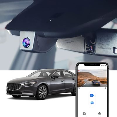 Fitcamx 4K Dash Cam Suitable for Mazda 6 2018-2021 (No Sunroof) HD2-6236, Integrated OEM Look, UHD 2160P Video Quality, Built-in WiFi & APP, Loop Recording, Parking Sensor, Plug & Play, 64GB Card