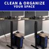 VIVO Steel Magnetic 14 inch Cable Management Channel for Under Desk Leg, No Drill Cord Organizer for Home Office, Black, DESK-AC01-1MB view 2