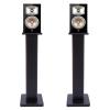 28" Bookshelf Speaker Stands Pair Surround Sound Home Theater Desktop Speaker Stands for Under 15" Desk Speakers Medium&Small Speakers Studio Monitor(Black Walnut) view 1