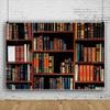 DASHAN 8x6ft Polyester Bookshelf Backdrop Back to School Vintage Library Bookcase Online Teaching Office YouTube Video Antique Teacher Student Photography Background School Graduation Photo Prop view 3