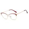 Sexy Cat Eye Blue Light Blocking Glasses Women Trendy Computer Reading clear lens magnification Eyewear anti Glare UV400 (red, 1.5, multiplier_x) view 1