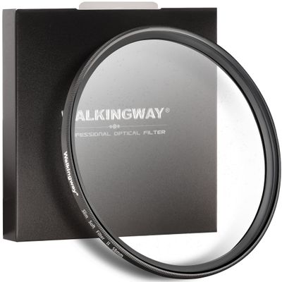 Walking Way 58MM White Pro Mist Diffusion Filter Soft Focus Filter Dreamy Fog Effect Circular Lens Filter Softening Diffuser for Digital DSLR Camera and Video(Medium-Soft 2, 58MM)