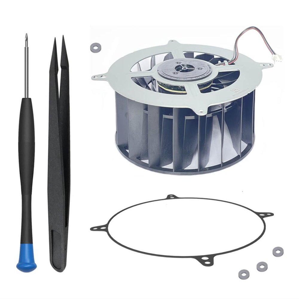 ElecGear PS5 Internal Cooling Fan, Additional Shockproof Sealing O-Ring and Repair Tool Kit, CPU and Case Fan Replacement for First PS5 CFI-1xxx Series, Not for Slim or Pro