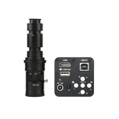 1080P HDMI USB Industrial Electronic Digital Video Microscope Camera & 500X C-Mount Lens