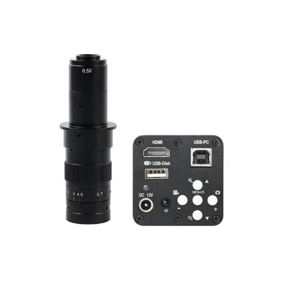 1080P HDMI USB Industrial Electronic Digital Video Microscope Camera & 180X C-Mount Lens